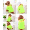 Dog Apparel Waterproof Raincoat Clothes Puppy Rain Coat Jacket With Hat Brim Pomeranian Poodle Pet For Small Dogs