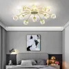 Sufit w salonie Światło Nowoczesne minimalistyczna atmosfera Net Red Sypialnia Lampa osobowość Kreatywne pokoje szklane lampy sufitowe lampy