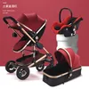 Baby Stroller With Car seat 3 in 1 Luxury Travel Guggy Carriage Basket and Pram cochesitos de 428 U2