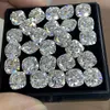 LOTUSMAPLE frais expédier coussin coupé 0.15CT - 7CT laboratoire créer des pierres de moissanite en vrac réel D couleur FL brillant diamant passer test 0.5CT ou plus donner un rapport de certificat GRA gratuit