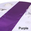 Factory Retail 10pc Table runner 30X275cm Satin Silk Gold Cloth Runner for Wedding chemin de table mariage Ceremony Party 210628