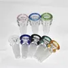 Hookahs Glass Slides Bowl Pieces Bongs Bowls Funnel Rig Accessories Ceramic Nail 10mm 14mm 18mm Male Heady Smoking Water pipes dab rigs Bong Slide