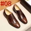 A1 Yeni Timsah İş Erkek Ayakkabı Rahat Vintage Resmi Lüks Elbise Deri Ayakkabı Düğün Loafer'lar İtalyan İngiliz Brogue Ayakkabı 33