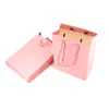 Faux cils sacs cadeaux entiers pour les entreprises de cils 51020304050 Pièces en sac en papier PinkBlack en vrac avec manche2550808