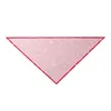 6 Färg Julhundar Bandana Dog Apparel Singel Side Polyester Triangle Bibs Scarf Tillbehör till Doggy Cats Husdjur Djur A140