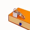 جودة عالية Aolly قفل desigen KeyRing حامل العلامة التجارية سلسلة المفاتيح المصممين الرجال النساء حقيبة السيارة مفتاح سلسلة مع صندوق 2 Sstyle