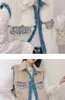 Gilet da donna 2022 Inverno Coreano Dolce Streetwear Gilet Cappotto Moda donna Perline Strass di lusso Gilet in lana d'agnello imitazione Stra22