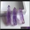 Arts and Arts Crafts Prezenty Home Gardennatural Tower Quartz Point Purple Obelisk Wand Healing Crystal 5cm 6 cm 7 cm Dowód 9100565