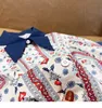 Girls' long-sleeved shirt spring children's clothing little girl retro floral kids clothes 210515