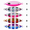 Promozione 5 colori 11cm 100g esche metalliche che affondano Il piatto di ferro ad avviamento lento pesce di piombo, pesca in mare in barca con esche luminose piastre di ferro