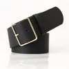 Belts Designer 5cm Wide Belt For Women Black Navy Leather Waist Female Luxury Gold Buckle Jean Dresses Fashion LadiesBelts Forb22