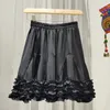 [EWQ] eetbare boom schimmel zwarte vrouwen rok dames mini casual rok met elastische taille ruche trendy kleding zomer 16W539 210423