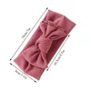 Cute Fashion Faux Cashmere Fascia per capelli Tinta unita Warm Bowknot Turban Headwraps Fasce per capelli elastiche per ragazze in stile occidentale