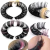 Großhandel Fluffy D Curl Farbige Wimpern Natürliche Lange Falsche Wimpern Make-Up Schönheit Wimpernverlängerung Make-Up-Tools