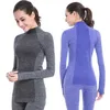 Winter Thermal Underwear Women Quick Dry Stretch Anti-microbial Warm Long Johns Female Casual Thermal Underwear Clothing 211110