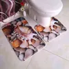 7 kleuren strepen badkamer antislip mat 2 stks / set absorberende toilet matten voetstuk tapijten antislip tapijt bedrukt voet pads vloermat 211130