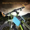 Outdoor-Taschen Lixada Regenfest Radfahren Frontrahmen Tasche Wandern Reiten Rennräder Pack Doppeltasche MTB City Bike Fahrradschlauch