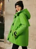 Amii Minimalism Winter Fashion Women's Jacket High-tech heat storage 90% down jacket Causal Outdoor Sport 12040581 210913