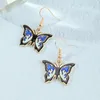 Stud Ins Mode et personnalité alliage papillon insectes goutte à goutte boucles d'oreilles pendentif boucles d'oreilles femmes oreille ornements bijoux accessoires cadeau