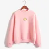 Harajuku Hoodies Mode Coréenne Cerise Imprimé Mignon Kawaii Sweat Rose Moletom Feminino Ropa Sweats Femme