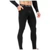 Pantalons pour hommes Hommes Compression Leggings serrés Fitness Gym Jogging Couleur unie Sweatproof Séchage rapide Entraînement sportif