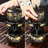 JIEWU Ceramic High Temperature Resistant Teapot Classical Style Automatic Office And Household Tea Accessories 210724