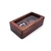 Holz Schmuck Boxen Geschenk Wrap Transparente Fenster Halskette Anhänger Lagerung Kreative Paar Ring Box Hochzeit Liefert