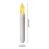 Hot 1pcs Led Flamless Candles Taper Battery Operated Lights Party Electronic Birthday Wedding Home Decor Lighting Supplies H0909