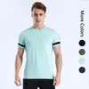 Mens T-Shirts Clothing Tees Summer Men Sports Fitness Running Yoga Short Sleeve Black white dark blue gray