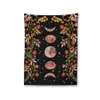 5 storlekar Psychedelic Tapestry Flower Wall Decor Hanging Room Starry Sky Carpet Moon Tapestries Art Hem Dekoration Tillbehör