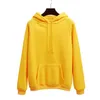 Zuolunouba inverno casual fleece mulheres hoodies moletom manga longa menina amarela pulôveres solto encapuçado feminino casaco grosso 210803