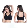 Lot de 3 soutiens-gorge sans couture pour femme, sans couture, coussinets amovibles de couleurs noir blanc, soutiens-gorge de sport pour femme, soutien-gorge de yoga confortable sans couture avec coussinets amovibles