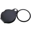 8X 50mm Foldable PU Material Reading Microscope Mini Magnifiers Portable Jewelry Loupe Magnifying Glass Lens Pocket Magnifier