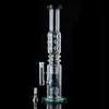 Donut N Holes Perc Percolator Straight Tube Style Hookahs Big 5mm Thick Glass Bong Dab Rig 14mm Bowl Water Pipes Oil Dab Rags With Bowl WP2191