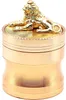 뚜껑에 단단한 사자 모양이있는 헤비 듀티 대형 향신료 분쇄기 (로즈 골드) 그라인더