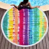 Microfiber Plus Tassel Round Beach Badhandduk Yoga Mat Tie-Dye Serie CCF6032