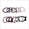 Bands Jewelrytie Rubber Band Personality Head Rope Jewelry Ponytail Hair Ring Small Fresh Suit Drop Delivery 2021 7Pktg