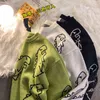 Zazomde Harajuku 패션 니트 여성 스웨터 귀여운 만화 공룡 풀오버 스웨터 패션 streetwear 점퍼 당겨 211102