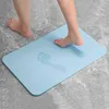 Non-Slip Bath Mat 30*40cm Diatomite Earth Bath Mat Drying Fast Absorbent Mat Easy Clean For Children Elderly Bathroom Rug 211109