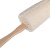 Natural Loofah Bath Brush with Long Wood Handle Exfoliating Dry Skin Shower Body Scrubber Spa Massager SN3197