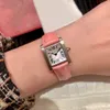 Montre-bracelet à Quartz en nacre pour femmes, décontractée, en acier inoxydable, chiffres romains, horloge en cuir rose, 25mm