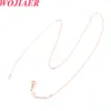 Wojiaer naturliga runda stenh￤ngare halsband aventurin tr￤d av liv ros guldtr￥d wrap 7 chakra helande chip p￤rla o9022