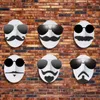 Jewelry Pouches, Bags Human Shape Sunglasses Wall Foam Display Nose Moustache Glasses Storage