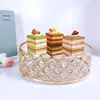 Other Bakeware Gold Mirror Metal Cake Stand Round Cupcake Wedding Birthday Party Dessert Pedestal Display Plate Home Decor328Q