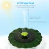 Solar-Brunnenpumpe, 1/3 W, solarbetriebene Springbrunnenpumpe mit 5 einfach zu installierenden Düsen, Solar-Vogelbad-Brunnenpumpe für Teich, Pool, Aquarium, Aquarium und Garten