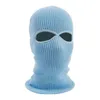 2-Hole Knit Ski Mask Balaclava Hat Winter Full Face Cover Neck Gaiter Beanie Cap X7YA Y21111