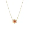 Pendant Necklaces Trendy Gold Color Daisy Sunflower Opal Choker Chain Necklace For Women Girl Wedding Party Fashion Jewelry Gift