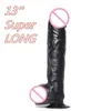 33 * 6,5 cm Giant Ogromny Dildo Super Duży Dick Z przyssawką Plugową Plug Długi Dong Realistyczny Penis Sex Zabawki dla Kobiety 210629
