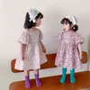 Gooporson Été Coréenne Mode À Manches Courtes Princesse Robe Fête Anniversaire Enfant Filles Robes Mignon Petits Enfants Costume 210715
