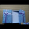 5825cm Caixa de presente esponja de papelão preenchido de colar caixas de anel de colar para aniversários casamentos de nascimento ou jóias rxfjx emz6x
